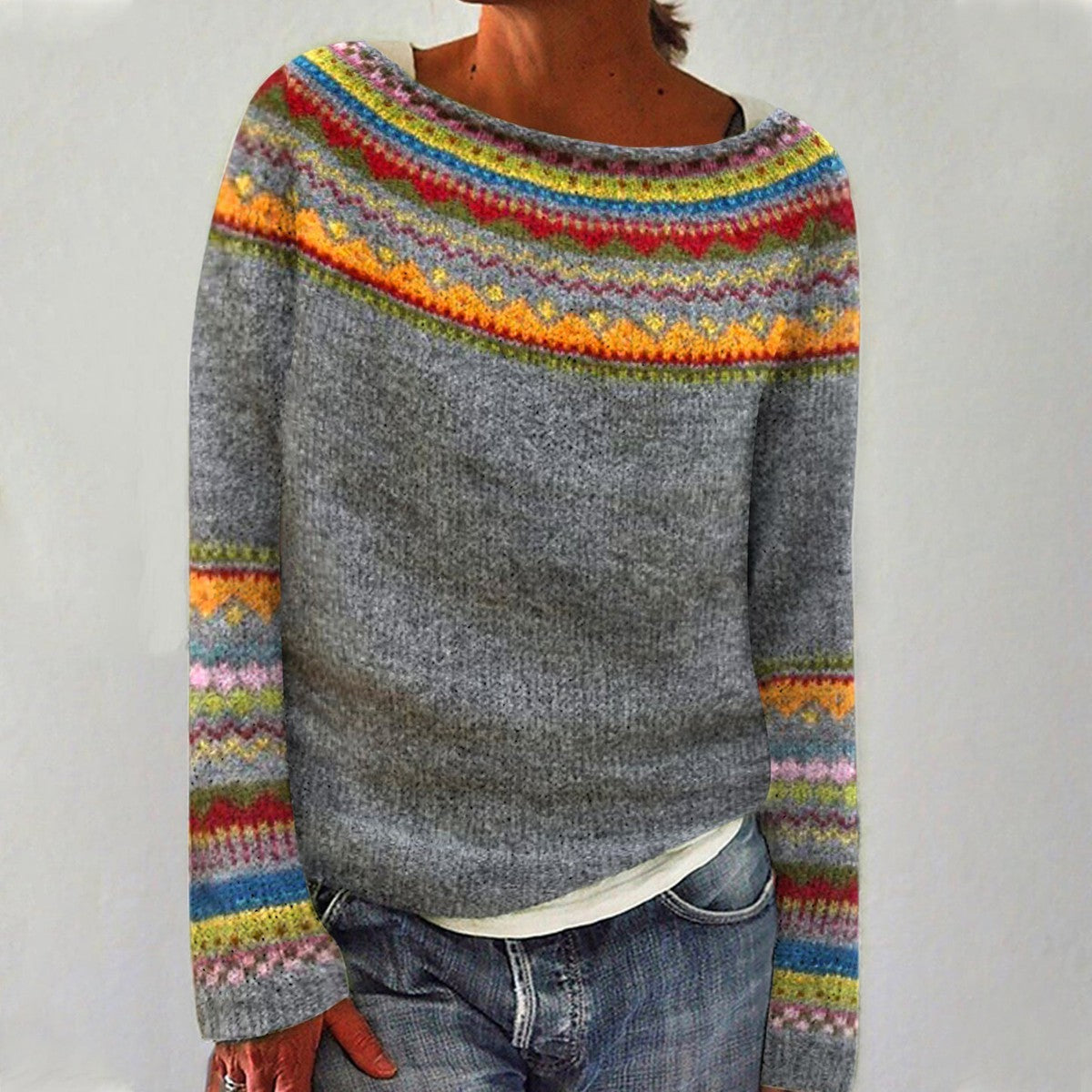 Harper Vintage-Inspired Knit Pullover