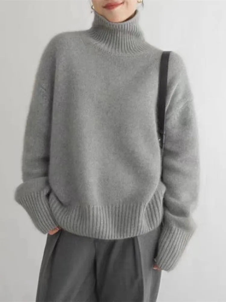 Isabella High-Neck Cashmere Sweater