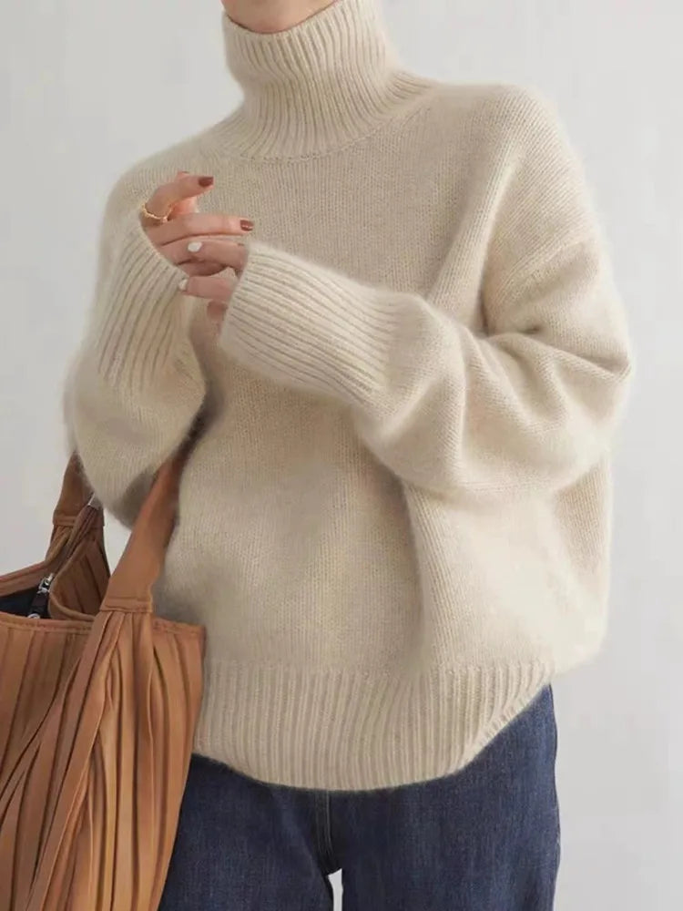 Isabella High-Neck Cashmere Sweater