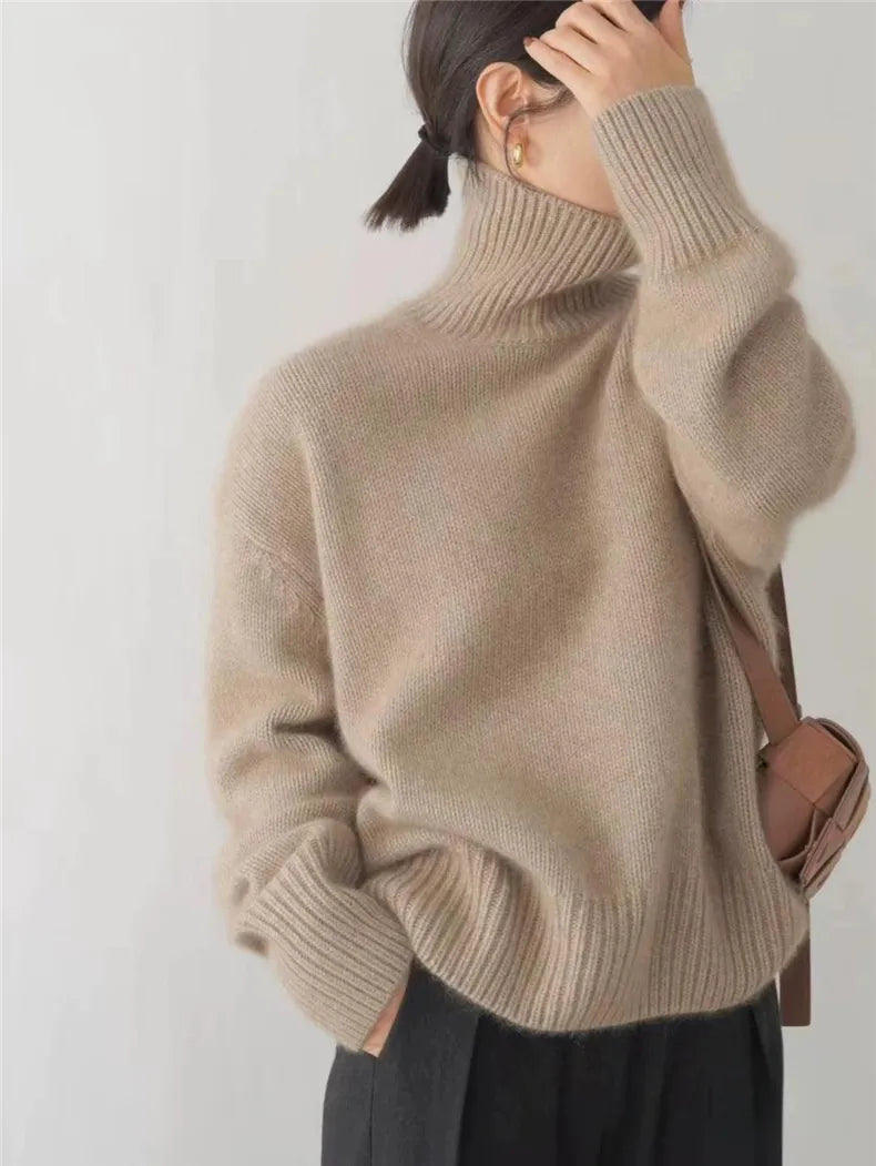 Isabella High-Neck Cashmere Sweater
