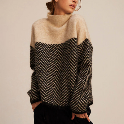 Isabelle - Elegant Trendy High Neck Top