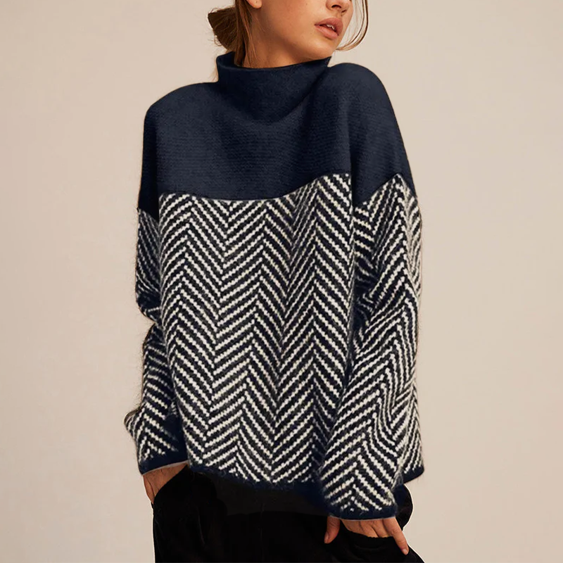 Hannah Luxury Cashmere Turtleneck Sweater