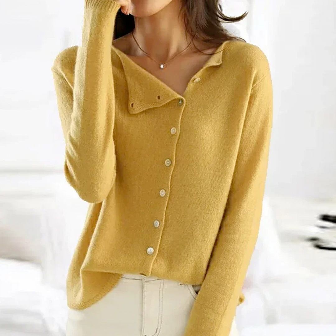 Gia Chic Button-Front Cardigan